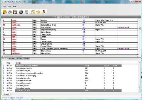 FileInternals Excel Repair
