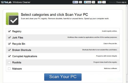 FileLab Windows Cleaner