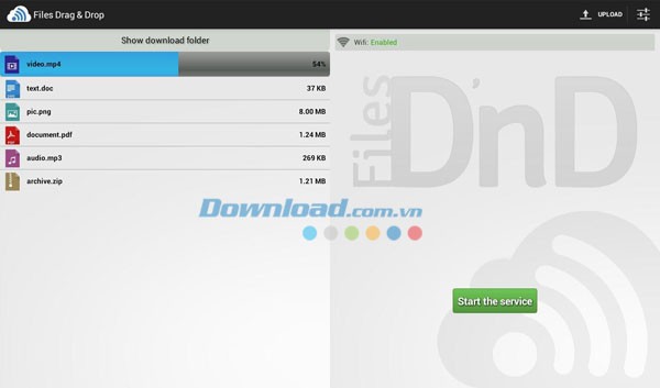 Files Drag & Drop for Android