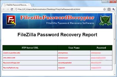 FilezillaPasswordDecryptor