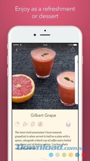 Filibaba Smoothies cho iOS làm món tráng miệng