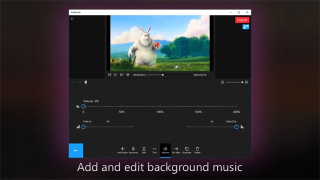 Lồng nhạc, âm thanh và lời nói trong FilmForth app
