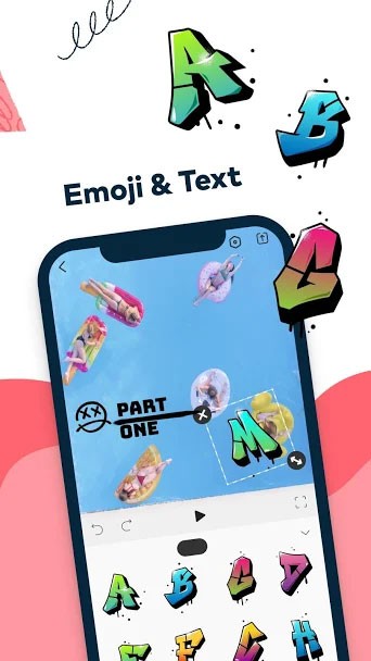 Thêm chữ, sticker vào video bằng FilmoraGo app