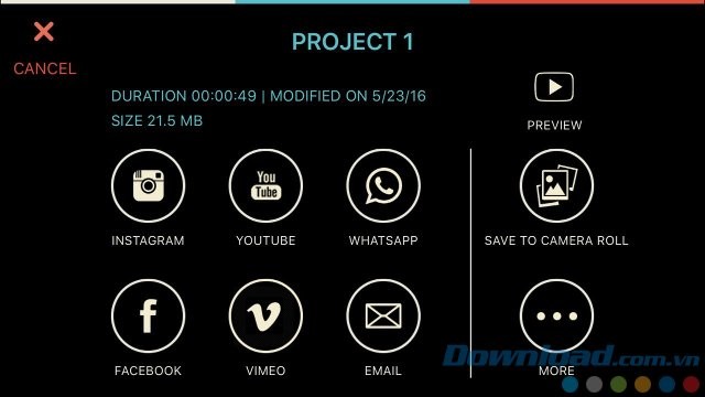 Chia sẻ video tức thời