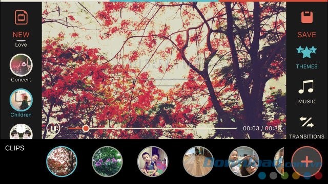 Sử dụng theme tạo sẵn