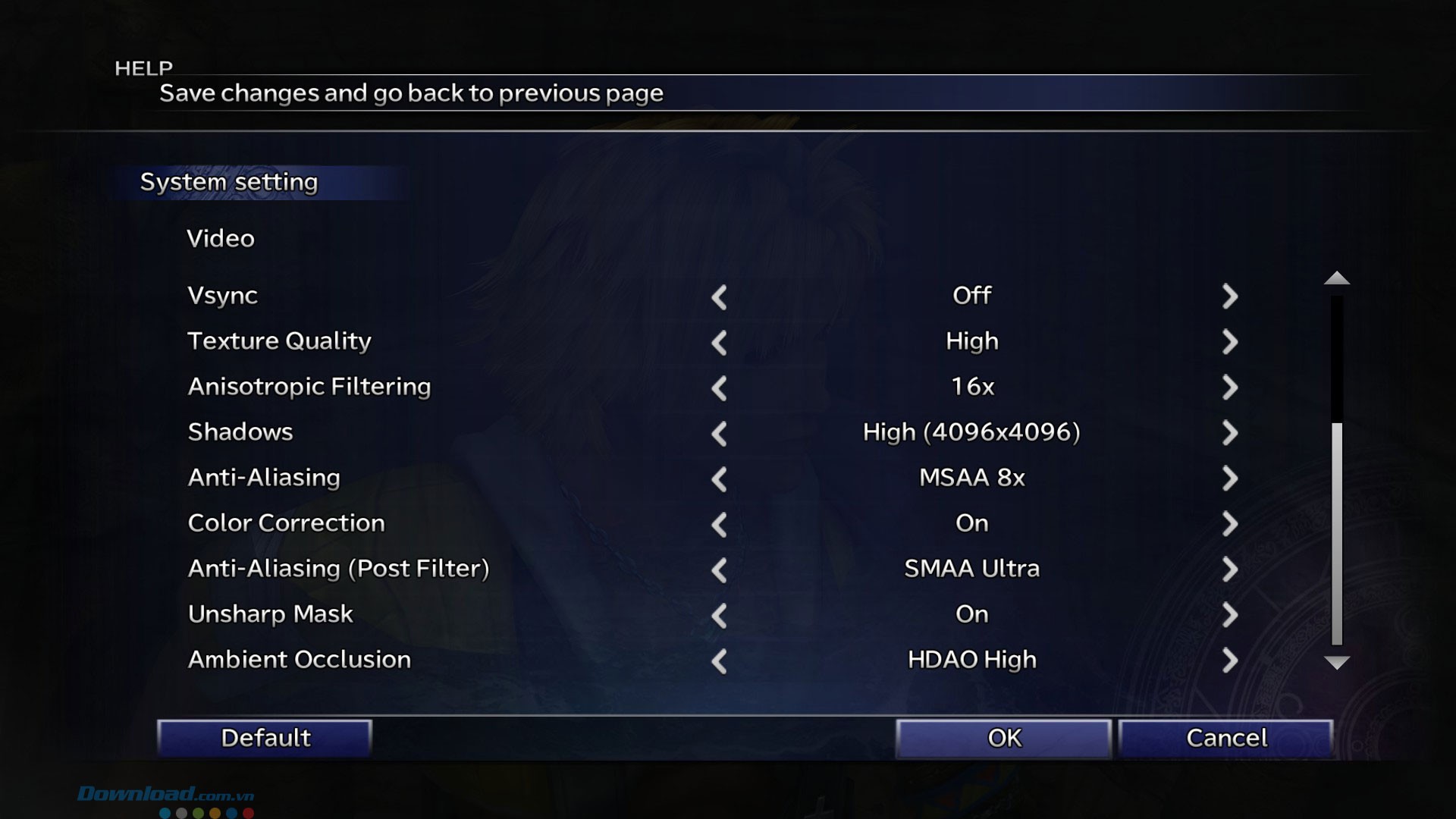 Thiết lập đồ họa