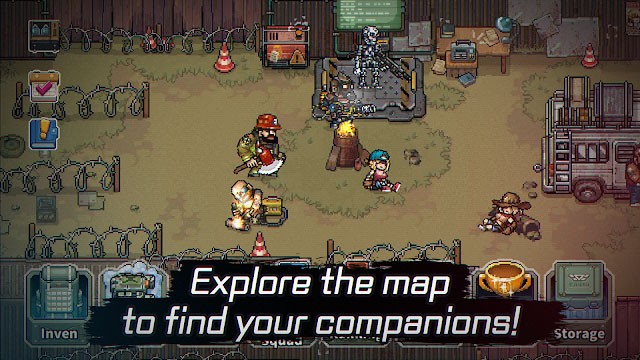 Khám phá bản đồ để tìm những người đồng hành với mình trong game Final Squad - The last troops