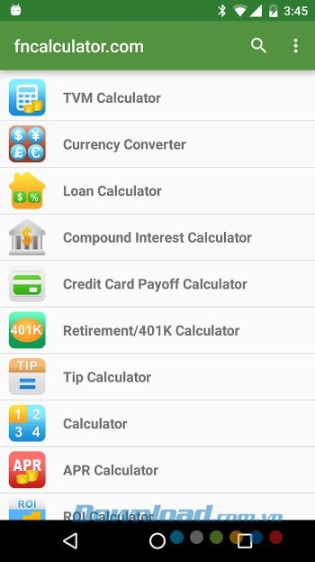 Tính toán chỉ số tài chính với Financial Calculators