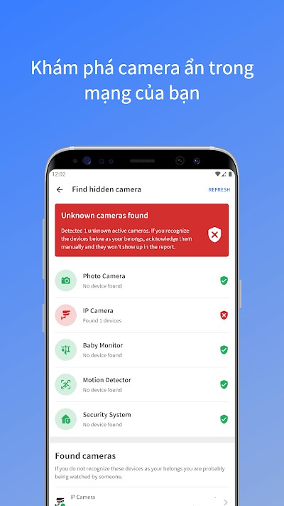 Khám phá camera ẩn trong mạng với Fing