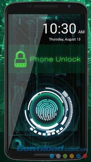 Fingerprint Lock Screen Prank cho Android khóa điện thoại