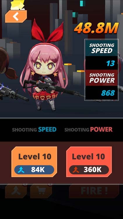 Fire Gun có dàn nhân vật được thiết kế theo phong cách chibi dễ thương