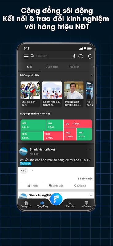 Cộng đồng, sôi động
