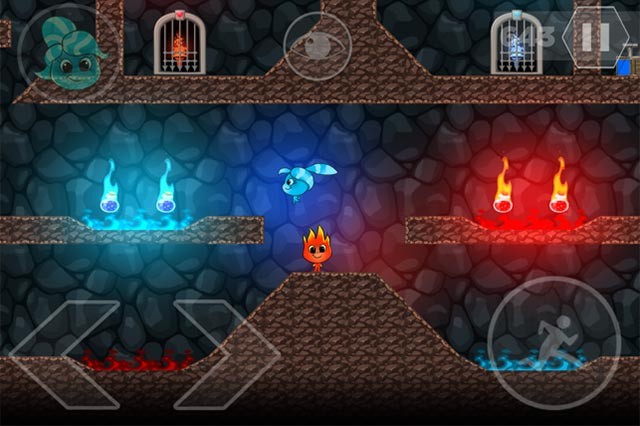 Fireboy and Watergirl: Online for iOS là game phiêu lưu hành động dễ gây