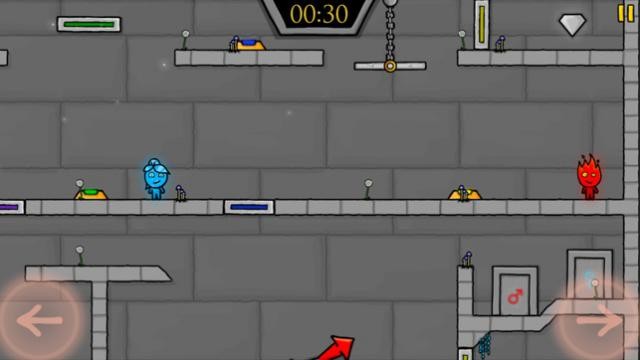 Phiêu lưu cùng chàng trai lửa và cô gái nước trong game Fireboy & Watergirl: Elements