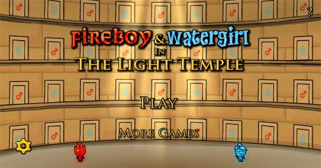 Cùng 2 nhân vật chính khám phá ngôi đền Ánh sáng trong game Fireboy & Watergirl in The Light Temple