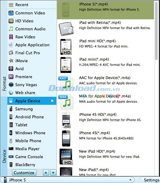 Firecoresoft Video Converter for Mac
