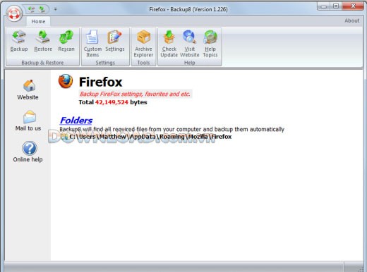 Firefox Backup8