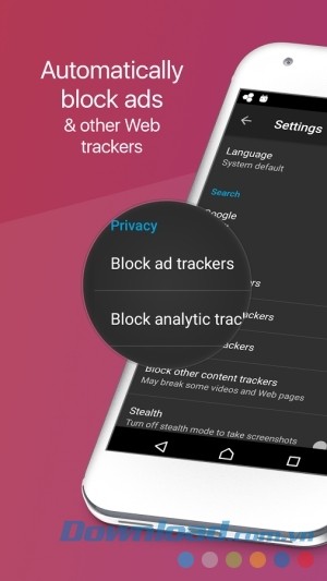 Firefox Focus cho Android chặn quảng cáo