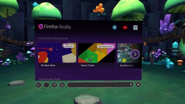 Trải nghiệm duyệt web thực tế ảo độc đáo với Firefox Reality Browser