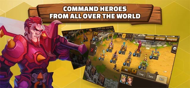 Chỉ huy các anh hùng từ khắp nơi trên thế giới