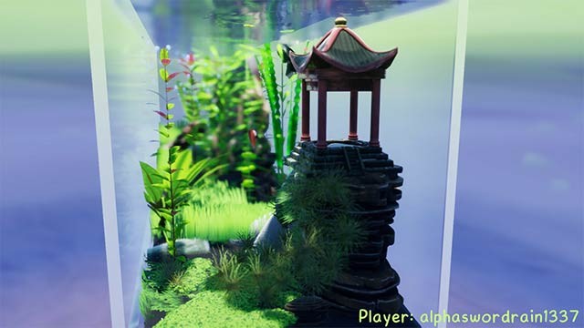 Trang trí bể cá cực kỳ sáng tạo với hệ thống thủy sinh, vật phẩm... các loại