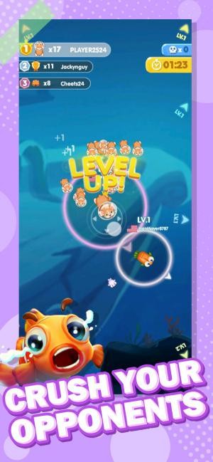 Gây dựng một đàn cá đông đảo trong game Fish Go.io