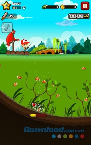 Giao diện màn chơi game Fishing Break