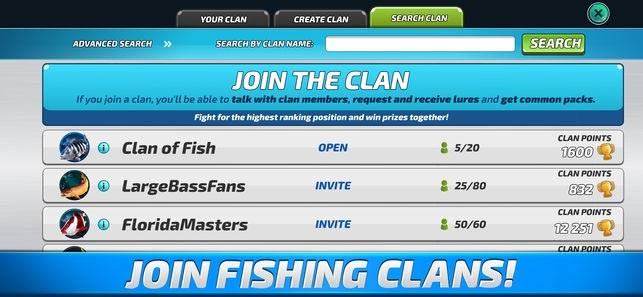 Tham gia vào một Clan câu cá