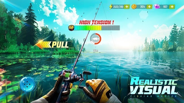 Tận hưởng trải nghiệm câu cá chân thực trong game Fishing Master