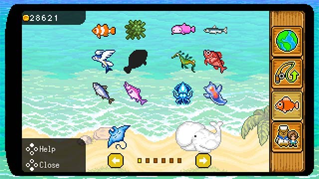 Hàng trăm loại cá để bạn đánh bắt trong Fishing Paradiso game