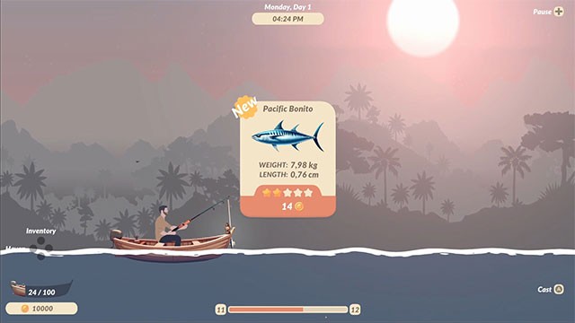 Mỗi chuyến đi câu trong Fishing Valley game là một trải nghiệm mới không trùng lặp