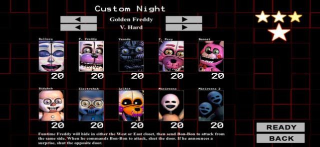 Rất nhiều nhân vật kinh dị và điều kỳ quái mà bạn đối mặt trong game Five Nights at Freddy's: SL