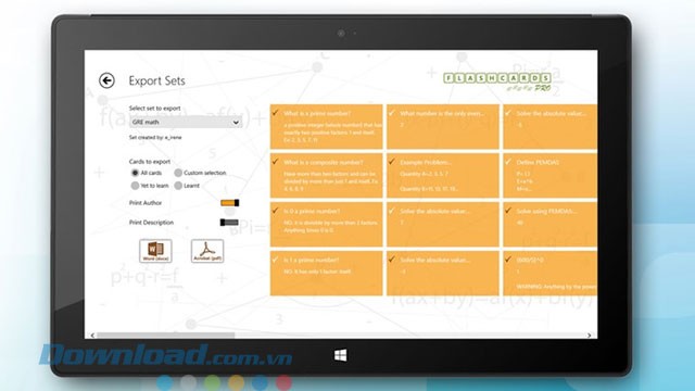 Xuất file PDF hoặc DOCX
