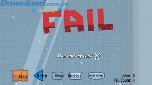 Nhiều kết cục thất bại, hài hước