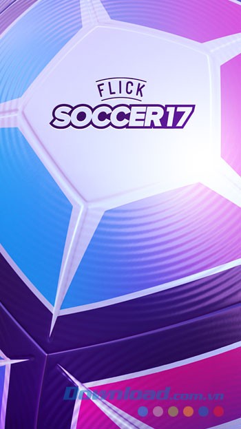 Giao diện chơi game Flick Soccer 17 trên Android