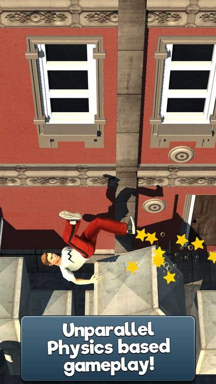 Lối chơi của Flip Runner dựa trên cơ chế vật lý thực ấn tượng