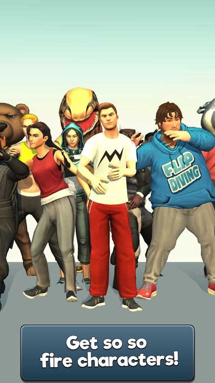 Thu thập tất cả mọi nhân vật trong Flip Runner