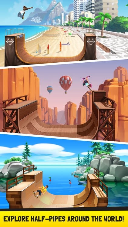 Khám phá chướng ngại vật Half-pipe trên toàn thế giới