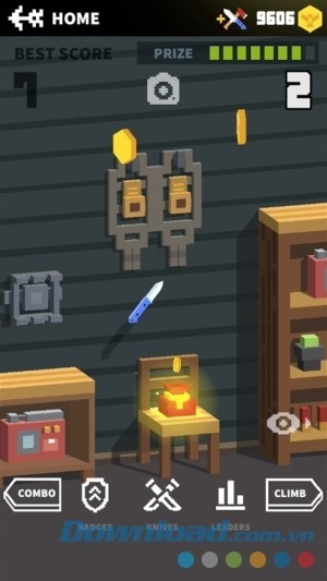 Flippy Knife cho Android có nhiều thử thách hấp dẫn