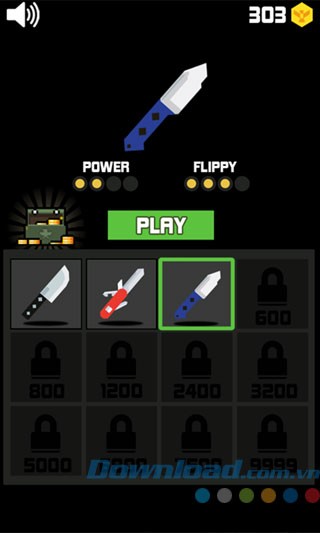 Mở khóa nhiều loại dao mới