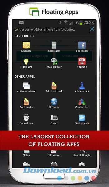 Tạo nhiều ứng dụng nổi với Floating Apps