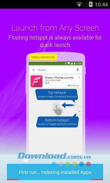 Giao diện ứng dụng Floatoo