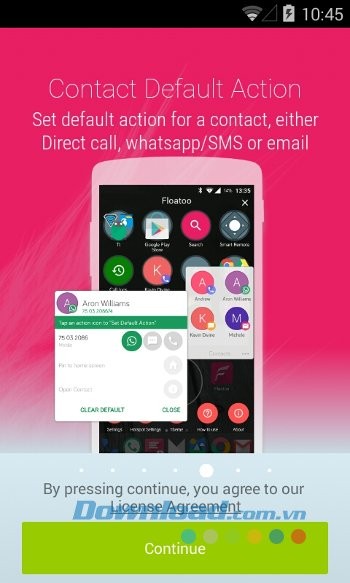 Kích hoạt ứng dụng Floatoo