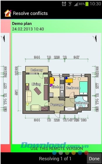 Floor Plan Creator cho phép xem trước bản vẽ