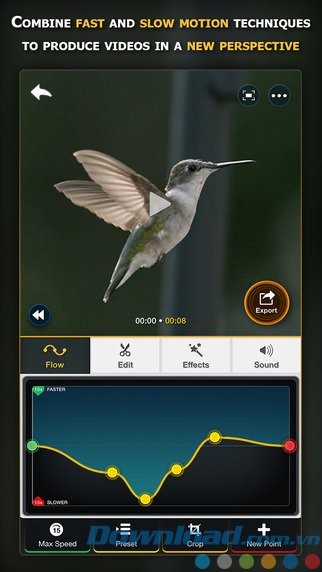 Ghép video quay chậm và nhanh để tạo phối cảnh mới