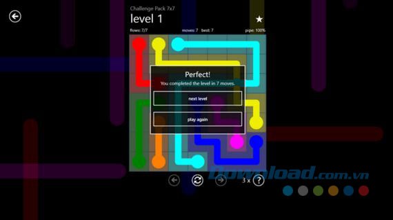 Thông báo hoàn thành bàn chơi