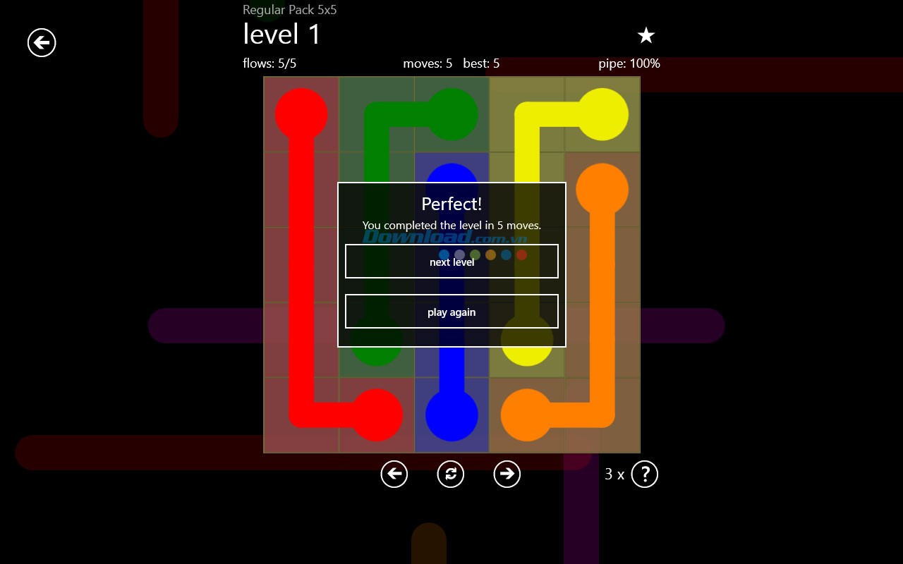 Thông báo chúc mừng hoàn thành bàn chơi