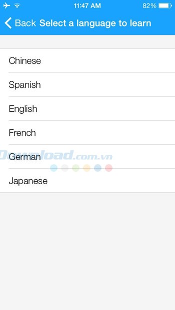 Chọn ngôn ngữ để học