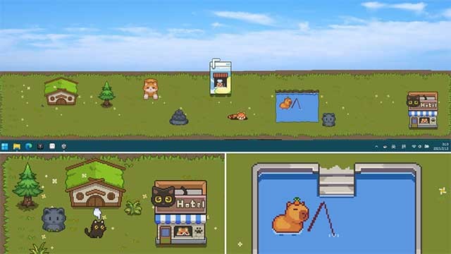 Tạo ra một nhà trọ ở phía dưới màn hình nền máy tính