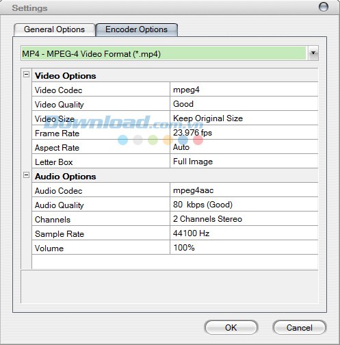 Cài đặt định dạng